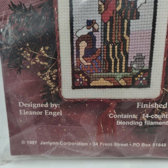Janlynn Vintage 1997 New Unopened Christmas Story Ornaments Cross Stitch Kit - Picture 11 of 12